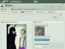 Tablet Screenshot of luigixpeach.deviantart.com