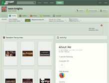 Tablet Screenshot of neon-knights.deviantart.com