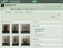 Tablet Screenshot of mundopapercraft.deviantart.com