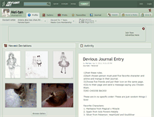 Tablet Screenshot of mel-tan.deviantart.com