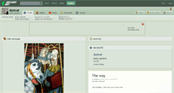 Desktop Screenshot of dustcat.deviantart.com