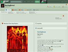 Tablet Screenshot of burningdonut.deviantart.com