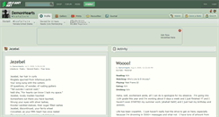 Desktop Screenshot of demonhearts.deviantart.com