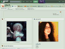 Tablet Screenshot of milky78.deviantart.com