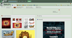 Desktop Screenshot of blaster2501.deviantart.com