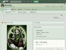 Tablet Screenshot of devil-junk.deviantart.com