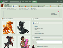 Tablet Screenshot of nikohl.deviantart.com
