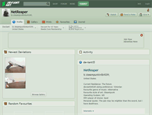 Tablet Screenshot of netreaper.deviantart.com