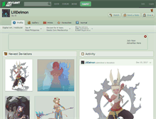Tablet Screenshot of lilldeimon.deviantart.com