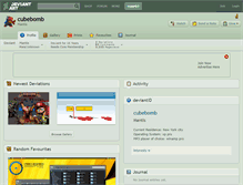 Tablet Screenshot of cubebomb.deviantart.com
