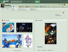 Tablet Screenshot of mandiny.deviantart.com