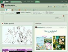 Tablet Screenshot of jinxchan6306.deviantart.com