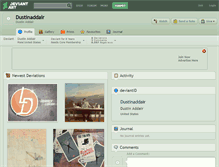 Tablet Screenshot of dustinaddair.deviantart.com