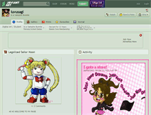 Tablet Screenshot of luvusagi.deviantart.com