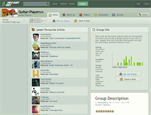 Tablet Screenshot of guitar-players.deviantart.com