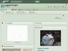 Tablet Screenshot of insightfulthoughts.deviantart.com