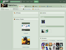 Tablet Screenshot of flightyfans.deviantart.com