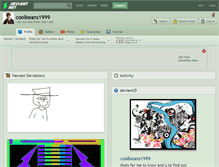 Tablet Screenshot of coolbeans1999.deviantart.com