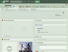 Tablet Screenshot of nommon.deviantart.com