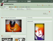 Tablet Screenshot of courtneyharrison.deviantart.com