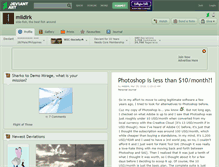 Tablet Screenshot of mildirk.deviantart.com