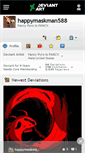 Mobile Screenshot of happymaskman588.deviantart.com