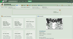 Desktop Screenshot of iciclesthecat.deviantart.com