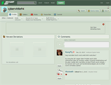 Tablet Screenshot of cyberwhite94.deviantart.com