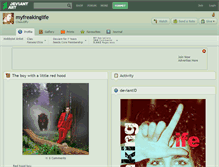 Tablet Screenshot of myfreakinglife.deviantart.com