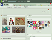 Tablet Screenshot of karuley.deviantart.com