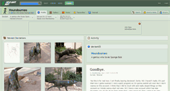 Desktop Screenshot of houndourneo.deviantart.com