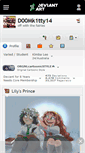 Mobile Screenshot of d00mk1tty14.deviantart.com