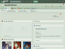 Tablet Screenshot of beautiful-blossom.deviantart.com