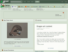 Tablet Screenshot of carryn.deviantart.com