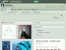 Tablet Screenshot of chibitrunks.deviantart.com