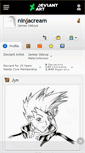 Mobile Screenshot of ninjacream.deviantart.com