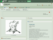 Tablet Screenshot of ninjacream.deviantart.com