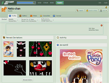 Tablet Screenshot of natto-chan.deviantart.com