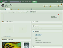 Tablet Screenshot of cad-monkey.deviantart.com