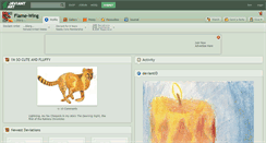 Desktop Screenshot of flame-wing.deviantart.com