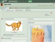 Tablet Screenshot of flame-wing.deviantart.com
