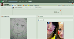 Desktop Screenshot of cutybabe.deviantart.com