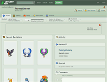 Tablet Screenshot of hunnysbunny.deviantart.com