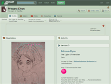 Tablet Screenshot of princess-elyon.deviantart.com