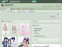 Tablet Screenshot of nebulousskye.deviantart.com