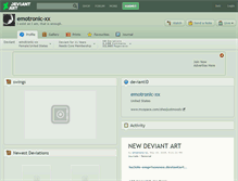 Tablet Screenshot of emotronic-xx.deviantart.com