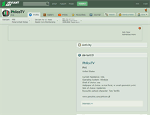 Tablet Screenshot of philcotv.deviantart.com