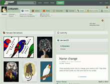 Tablet Screenshot of lintunen.deviantart.com