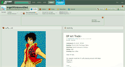 Desktop Screenshot of angelofunknowndied.deviantart.com