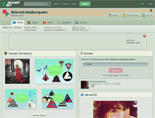 Tablet Screenshot of beloved-shadowqueen.deviantart.com